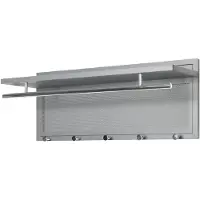 Unyqoos Moderne metalen wandkapstok met chromen knoppen en stang voor elke ruimte