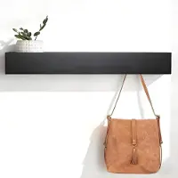 Unyqoos Stijlvolle wandgarderobe met plank en 7 haken voor elk interieur