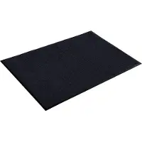 Unyqoos Zwarte multifunctionele deurmat voor binnenshuis met antislip en wasbare eigenschappen