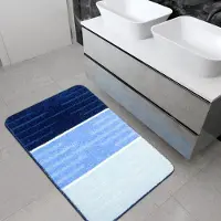 Unyqoos Stijlvolle en Veilige Blauwe Bademat 50x80 cm met Rutschvaste Onderkant