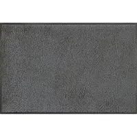 Unyqoos Wasbare antracietgrijze deurmat voor binnen en buiten van 50x75 cm