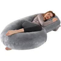 Unyqoos Ergonomisch Comfortkussen voor Zwangeren en Volwassenen met Afneembare Hoes