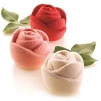 Unyqoos Siliconen bakvorm in roosvorm voor creatieve en romantische desserts