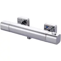 Unyqoos Chromen thermostatische mengkraan voor stabiele watertemperatuur in de douche
