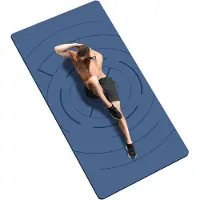 Unyqoos Yogamat: 200 x 100 cm – extra breed, TPE, antislip en gemakkelijk schoon te maken, verkrijgbaar in 6 mm of 12 mm dikte, geschikt voor yoga, Pilates en fitness