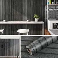 Unyqoos Zelfklevend waterdicht behang met 3D-houtlook voor diverse ruimtes