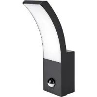 MasterLed LED Wandlamp met sensor | 9W | Curve | IP54 | 4000K - Naturel wit