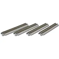 ROKUHAN Z rails (met ballastbed) 7297001 Rechte rails 110 mm 4 stuk(s)