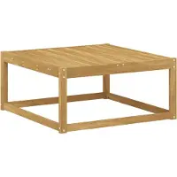 vidaXL Buiten Voetenbank Massief Acacia Hout Wit 79 x 79 x 37 cm