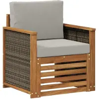 vidaXL Buiten Midden Sofa Naturel