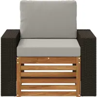 vidaXL Buiten Midden Sofa Naturel