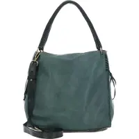 Caterina Lucchi Leren schoudertas Anna Shopping Bag Pino donkergroen