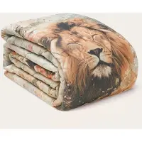 HappyBed Dekbed zonder overtrek 160x200 - Wasbaar Dekbed - Bedrukt dekbed zonder hoes - Hoesloos Dekbed - Twijfelaar dekbed - Wildflowers King