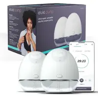 Elvie Pump Elektrische Borstkolf – Dubbele handsfree borstkolf van ziekenhuiskwaliteit - Het kleinste en meest discrete draagbare kolf apparaat - Incl. gratis App en 4 flessen