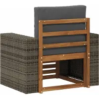 vidaXL Buiten Midden Sofa Naturel