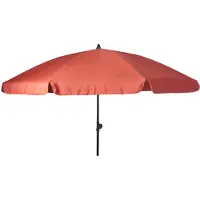 Gardalux Parasol | | Ø 200 x 235 cm (Rood, Kantelbaar, UPF 30+)