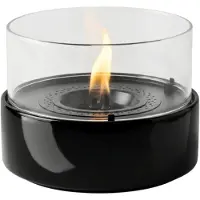 Tenderflame Café 18 Tafelhaard - Reactive Porcelain - Zwart - Sfeerhaard Binnen - Tenderfuel - Bio-Ethanol Alternatief - Rookvrij, veilig, schoon en geurarm