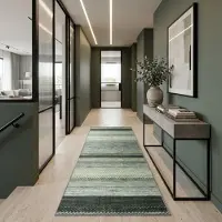 Floordirekt Tapijtloper Op maat Naxos - Antislip, Slijtvast & Onderhoudsvriendelijk - Veel Kleurvarianten - In Moderne Stijl - Grijs-Antraciet - 80 x 500 cm
