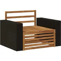 vidaXL Buiten Midden Sofa Naturel