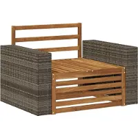 vidaXL Buiten Midden Sofa Naturel