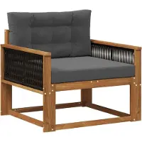 vidaXL Buiten Midden Sofa Naturel