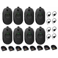 Motorola Set van 8 CLP446E Mini Portofoons met oortje en tafelladers