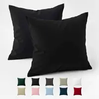 Unyqoos Set van 2 ademende katoenen kussenslopen 80x80 cm voor ultiem slaapcomfort