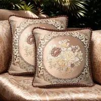 Unyqoos Set van 2 stijlvolle jacquard kussenhoezen voor bank en bed decoratie