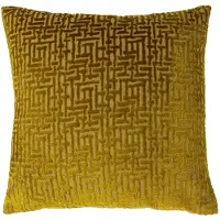 Unyqoos Stijlvolle jacquard kussenhoes in goudkleur voor elk interieur