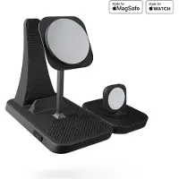 ZENS 4 in 1 Modular Charging Station 4× Qi2 15 W Apple Watch AirPods MagSafe iPhone Zwart