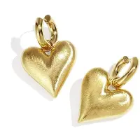 Yehwang Goudlief Oorbellen met hartjes Dagelijks Dagelijks Eenvoudig Serie Dames sieraden - Roestvrijstaal - Verkleurt niet