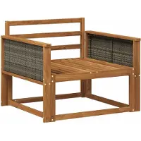 vidaXL Buiten Midden Sofa Massief Acacia Hout Naturel