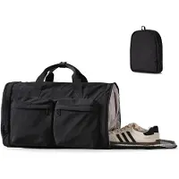 Unyqoos Sporttas 32 liter – multifunctionele reistas met geventileerd schoenvak, compartiment voor een 15,6-inch laptop, waterafstotend ripstop-nylon, opvouwbaar