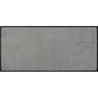 Unyqoos Wasbare grijze deurmat voor binnen en buiten met antislip en geluidsdemping, grijs, 35*75 cm