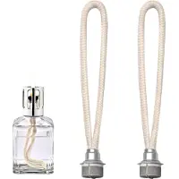 Unyqoos Set van 2 zilverkleurige lonten voor katalytische geurlampen en aromatherapie