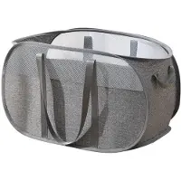 Unyqoos Pop-up Opvouwbare Wasmand met Handvatten voor Reizen, Camping en Kinderkamer - 75 Liter Capaciteit