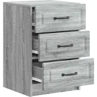 vidaXL Nachtkastje Grijs sonoma 43 x 41 x 63,5 cm Bewerkt hout