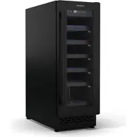 Klarstein Vinovilla 18 Uno Inbouw Wijnkoelkast - 18 Flessen, 1 Zone, 5-18 °C, LED-Touch, Stil 38 dB, Matzwart, Verlicht, Inbouw Wijnkoelkast