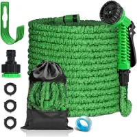 Unyqoos Maximale Flexibiliteit en Tuinslang Set met 7-in-1 Sproeidouche en Accessoires