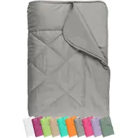 Unyqoos Ultralicht Zomerdekbed van Microvezel voor Comfort in Warme Nachten - 135x200 cm - Grijs