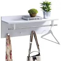 Unyqoos Wandgarderobe met Kapstok en Hoedenplank voor Compacte Opbergruimte