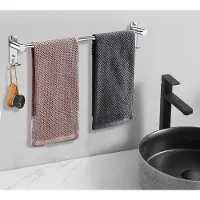 Unyqoos Verstelbare en ruimtebesparende handdoekhouder voor badkamer en keuken