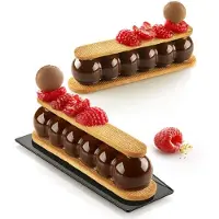 Unyqoos Siliconen bakvorm voor perfect gevormde truffel eclairs met uitsteker