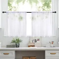 Unyqoos Elegante Linnenlook Vitrage voor Kleine Ramen in Keuken en Woonkamer