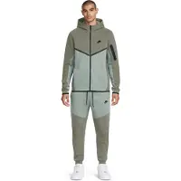 Nike Tech Fleece Sportswear Trainingspak Grijsgroen Lichtgrijs Zwart