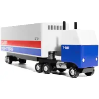 Candylab Toys houten speelgoedtruck - Candycar World 18 Wheeler vrachtwagen.