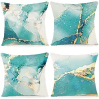 Unyqoos Kleurige Geometrische Kussenhoezen Set van 4 voor Binnen en Buiten 40 x 40 cm