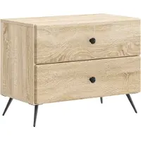 vidaXL Nachtkastje Sonoma Eiken 62 x 34,5 x 47,5 cm Bewerkt hout