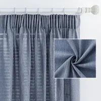 Unyqoos Grootformaat Gordijnset in Linnenlook voor Stijlvolle Woonkamers met Plooiband en Halftransparante Textuur