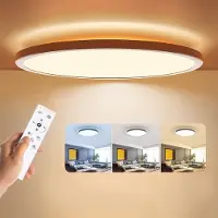 Unyqoos Moderne ultradunne led-plafondlamp met variabele helderheid en kleurinstellingen, inclusief afstandsbediening